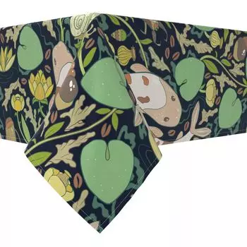 Прямоугольная скатерть, 100 % хлопок, 60х84 дюйма, цветочный 118