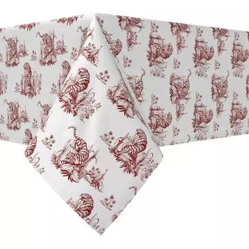 Прямоугольная скатерть, 100 % хлопок, 60х84 дюйма, цветочный 180