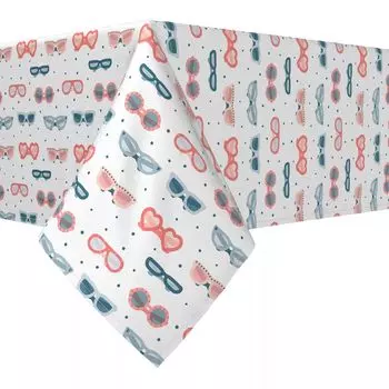 Прямоугольная скатерть, 100 % хлопок, 60х84 дюйма, летние солнцезащитные очки