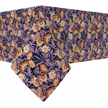 Прямоугольная скатерть, 100 % хлопок, 60x104 дюйма, цветочный 39