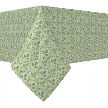 Прямоугольная скатерть, 100 % хлопок, 60x104 дюйма, тисненые кленовые листья.