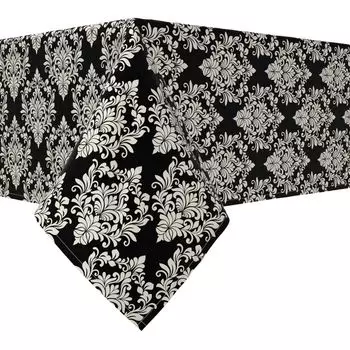 Прямоугольная скатерть, 100 % хлопок, 60x104 дюйма, цветочный узор 162