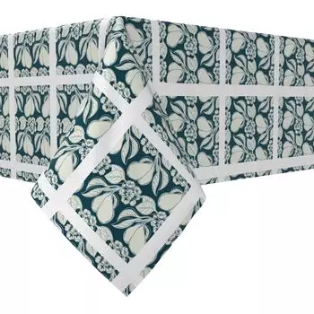 Прямоугольная скатерть, 100 % хлопок, 60x120 дюймов, цветочный 98