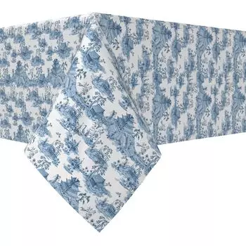 Прямоугольная скатерть, 100 % хлопок, 60x120 дюймов, цветочный 187