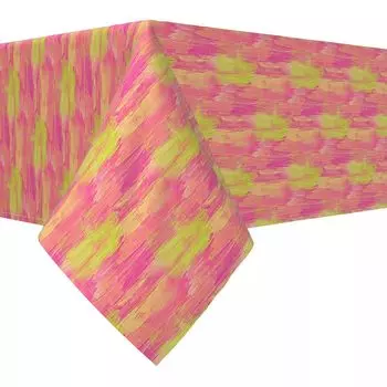 Прямоугольная скатерть, 100% хлопок, 60x120 дюймов, абстрактная краска