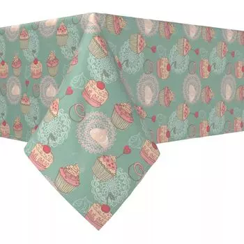 Прямоугольная скатерть, 100 % хлопок, 60x120 дюймов Sweet Shop Celebration