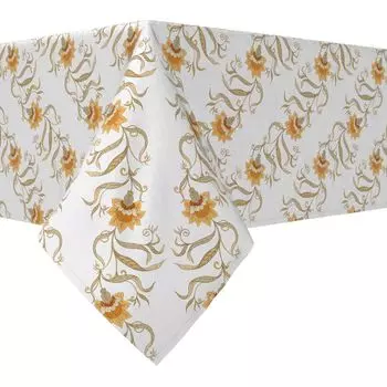Прямоугольная скатерть, 100 % хлопок, 60x120 дюймов, цветочный 127