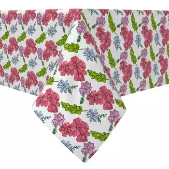Прямоугольная скатерть, 100% хлопок, Bold Botanicals