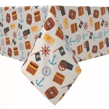 Прямоугольная скатерть, 100% хлопок, Сокровище пиратов