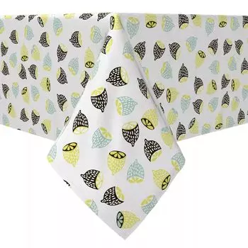 Прямоугольная скатерть, 100% хлопок, современные цитрусовые.