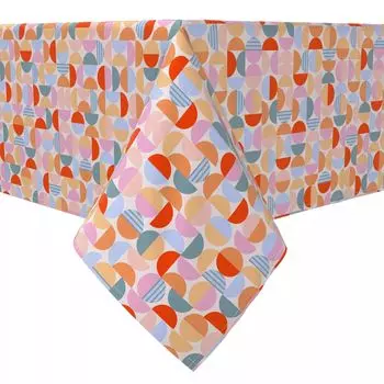 Прямоугольная скатерть, 100% хлопок, винтажный стиль.