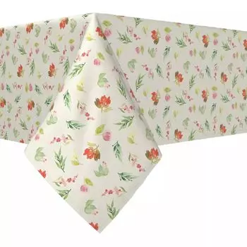 Прямоугольная скатерть, 100% полиэстер, 60x104 дюйма, окрашенные лепестки.