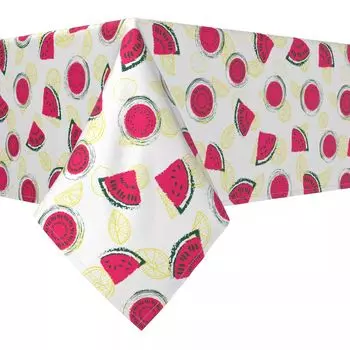 Прямоугольная скатерть, 100 % полиэстер, 60x104 дюйма, цитрусовое лето.