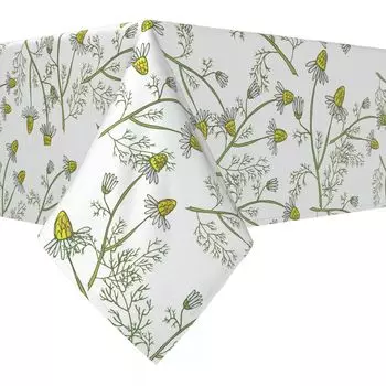 Прямоугольная скатерть, 100% полиэстер, 60x104 дюйма Natures Flowers