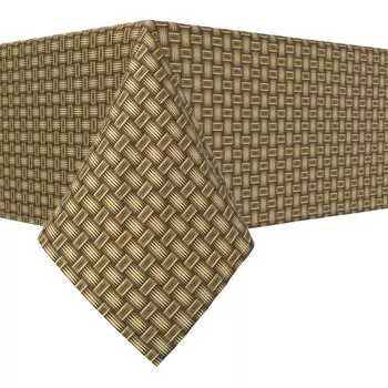 Прямоугольная скатерть, 100% полиэстер, 60x120 дюймов, плетеная резьба по дереву.