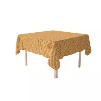 Прямоугольная скатерть, 100% полиэстер, 60x120 дюймов, плетеная тростниковая ткань Bam Boo.