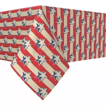 Прямоугольная скатерть, 100% полиэстер, 60x120 дюймов USA Stars