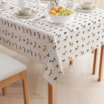 Прямоугольная скатерть, 100% полиэстер, 60x84 дюйма Jack Russel Designs