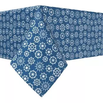 Прямоугольная скатерть, 100% полиэстер, 60x84 дюйма, колеса для лодки