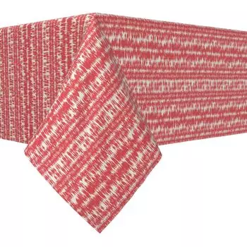 Прямоугольная скатерть, 100 % полиэстер, 60x84 дюйма, дизайн Red Ikat