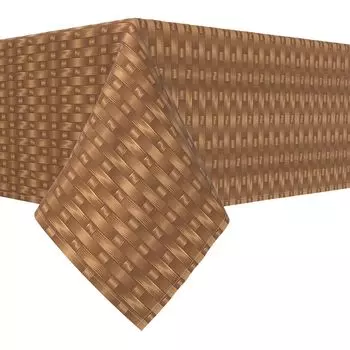 Прямоугольная скатерть, 100% полиэстер, плетеная медь, 60x120 дюймов.