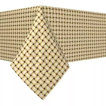 Прямоугольная скатерть, 100% полиэстер, плетеная ткань Apple Pie Weave, 60x104 дюйма.