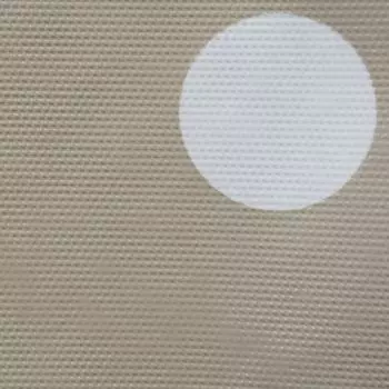 Прямоугольная скатерть в бежевый и белый горошек 84 дюйма