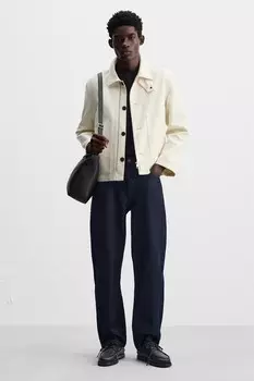 Прямоугольная сумка через плечо ZARA, черный