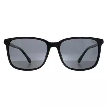 Прямоугольник Блестящий Черный Дымчато-Серый Перо Atum, черный