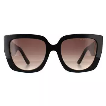 Прямоугольник Черно-Коричневый Градиент MARC 687/S Marc Jacobs, черный