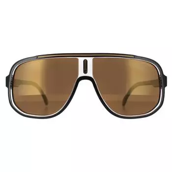 Прямоугольник Черный Золотой Золотой Высококонтрастный Поляризованный Антирефлекс 1058/S Carrera, черный