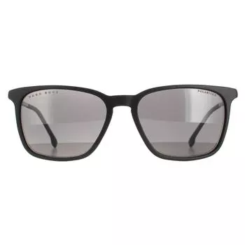 Прямоугольник Матовый Черный Серый Поляризованный BOSS 1183/S/IT Hugo Boss, черный