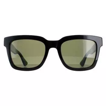 Прямоугольник мужской и зеленый с красными полосками зеленый gg0001sn Gucci, черный
