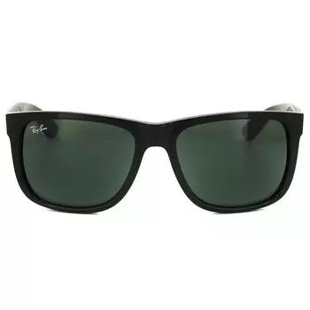 Прямоугольные блестящие черные зеленые солнцезащитные очки Justin 4165 Ray-Ban, черный