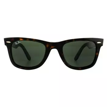 Прямоугольные черепахово-зеленые солнцезащитные очки Ray-Ban, коричневый