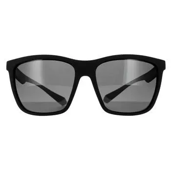 Прямоугольные черные серые серые поляризованные солнцезащитные очки Polaroid, черный