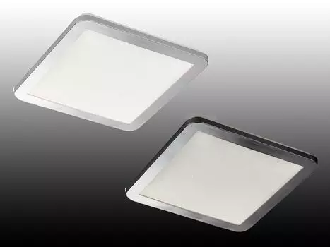 Прямоугольные и плоские светодиодные потолочные светильники - лампы для ванной комнаты с регулируемой яркостью IP44, в НАБОРЕ из 2 шт., белые Fischer & Honsel Leuchten