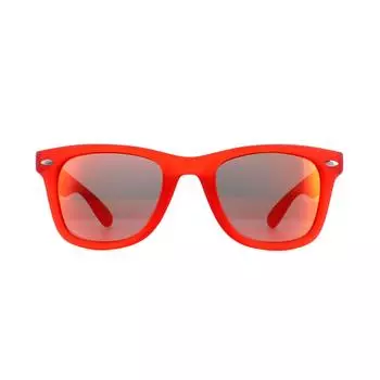 Прямоугольные красные красные зеркальные поляризованные солнцезащитные очки PLD P8400 Polaroid, красный