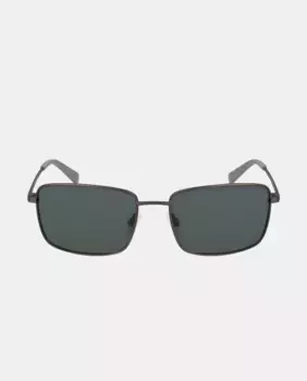 Прямоугольные металлические солнцезащитные очки Nautica, темно-серый