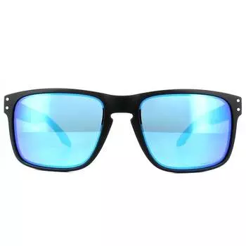 Прямоугольные мужские матовые черные поляризационные солнцезащитные очки Prizm с сапфировым стеклом Oakley, черный