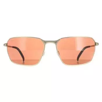 Прямоугольные мужские матовые светлые минеральные драйверы Shelton Serengeti, желтый