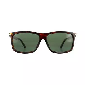 Прямоугольные мужские поляризационные солнцезащитные очки темно-зеленого цвета Гаваны Polaroid, коричневый