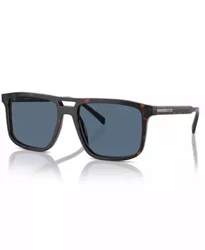 Прямоугольные мужские солнцезащитные очки Iconic Plaque, PR A22S PRADA, синий