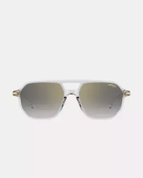 Прямоугольные мужские солнцезащитные очки из черного ацетата Carrera, прозрачный