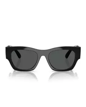 Прямоугольные мужские солнцезащитные очки серого цвета с литьем под давлением Versace, черный