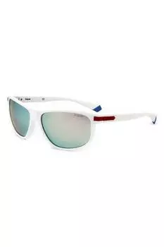 Прямоугольные поляризационные солнцезащитные очки Polaroid, индиго