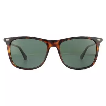 Прямоугольные поляризованные солнцезащитные очки зеленого цвета Гавана Polaroid, коричневый