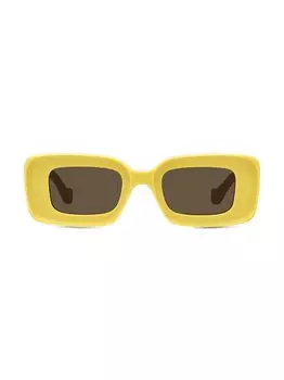Прямоугольные солнцезащитные очки 46 мм Loewe, желтый