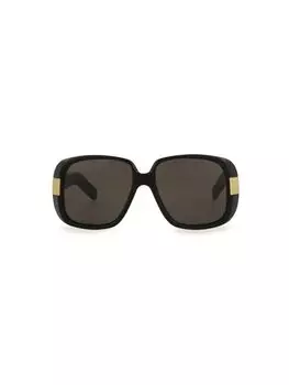 Прямоугольные солнцезащитные очки 51MM Gucci, черный