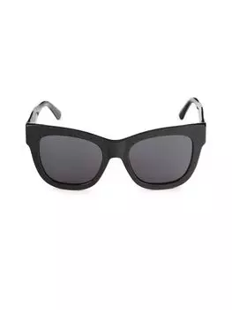 Прямоугольные солнцезащитные очки 52MM Jimmy Choo, черный
